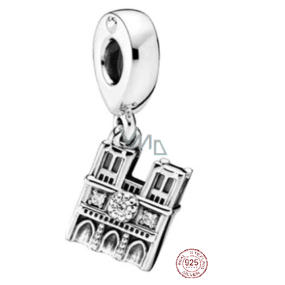 Charm Sterlingové stříbro 925 Notre Dame, přívěsek na náramek cestování