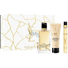 Yves Saint Laurent Libre parfémovaná voda 50 ml + tělové mléko 50 ml + parfémovaná voda 10 ml, dárková sada pro ženy