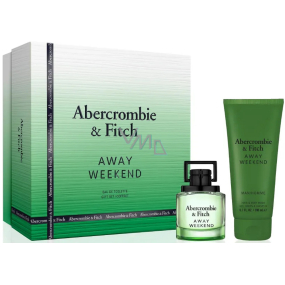 Abercrombie & Fitch Away Weekend toaletní voda 50 ml + sprchový gel 200 ml, dárková sada pro muže