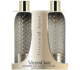 Vivian Gray Ylang a Vanilka luxusní sprchový gel 300 ml + luxusní tělové mléko 300 ml, kosmetická sada