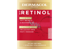 Dermacol Bio Retinol omlazující maska proti vráskám 2 x 8 ml