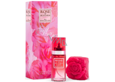 Rose of Bulgaria parfémovaná voda 25 ml + toaletní mýdlo ve tvaru růže 60 g, dárková sada pro ženy