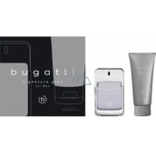 Bugatti Signature Grey toaletní voda 100 ml + sprchový gel 200 ml, dárková sada pro muže