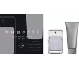 Bugatti Signature Grey toaletní voda 100 ml + sprchový gel 200 ml, dárková sada pro muže