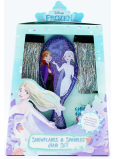 Disney Frozen hřeben + vlasové třpytivé prameny 2 kusy + glitry na vlasy, kosmetická sada pro děti