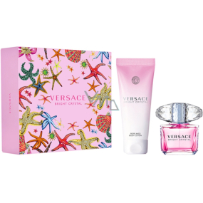 Versace Bright Crystal toaletní voda 30 ml + tělové mléko 50 ml, dárková sada pro ženy