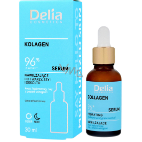 Delia Cosmetics Collagen 96% hydratační sérum na obličej, krk a dekolt s kolagenem 30 ml