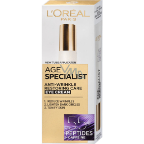 Loreal Paris Age Specialist oční krém proti vráskám pro 55+ pleť 15 ml