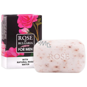Rose of Bulgaria Men pleťové mýdlo s růžovou vodou pro muže 100 g