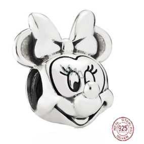 Charm Sterlingové stříbro 925 Disney Minnie portrét, korálek na náramek