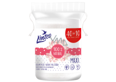 Linteo Maxi 100% Natural kosmetické vatové odličovací polštářky 50 kusů
