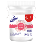 Linteo Maxi 100% Natural kosmetické vatové odličovací polštářky 50 kusů