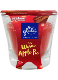 Glade Warm Apple Pie s vůní červeného jablka a skořice vonná svíčka ve skle, doba hoření až 38 hodin 129 g