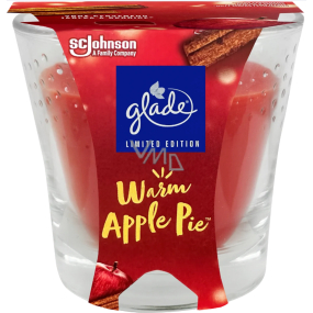 Glade Warm Apple Pie s vůní červeného jablka a skořice vonná svíčka ve skle, doba hoření až 38 hodin 129 g