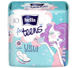 Bella For Teens Ultra Sensitive hygienické vložky s křidélky 10 kusů