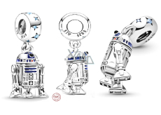 Charm Sterlingové stříbro 925 Marvel Star Wars Droid R2-D2, přívěsek na náramek