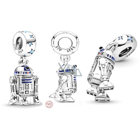 Charm Sterlingové stříbro 925 Marvel Star Wars Droid R2-D2, přívěsek na náramek