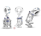 Charm Sterlingové stříbro 925 Marvel Star Wars Droid R2-D2, přívěsek na náramek