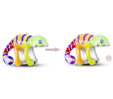 Charm Sterlingové stříbro 925 Chameleon pruhovaný, mění barvu na teplo, korálek na náramek, zvíře