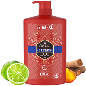 Old Spice Captain 3v1 sprchový gel a šampon pro muže 1000 ml Old Spice Captain 3v1 sprchový gel a šampon pro muže 1000 ml