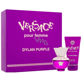 Versace Dylan Purple parfémovaná voda 30 ml + tělové mléko 50 ml, dárková sada pro ženy