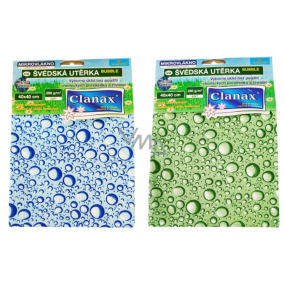 Clanax Bubble Švédská utěrka mikrovlákno různé druhy 40 x 40 cm 250 g 1 kus