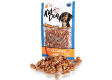KidDog Duck cubes kachní maso a treska mini kostičky, masová pochoutka pro psy 80 g