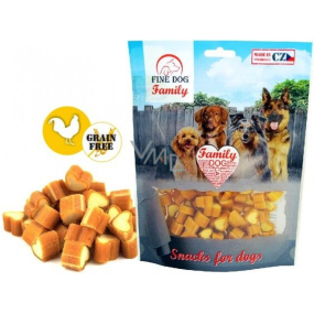 Fine Dog Family kuřecí srdíčka přírodní masová pochoutka pro psy 200 g