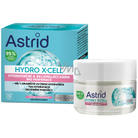 Astrid Hydro X-Cell hydratační a zklidňující krém bez parfemace pro citlivou pleť 50 ml