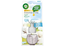 Air Wick Essential Oils Cotton & Crisp Air - Svěží bavlna elektrický osvěžovač vzduchu náhradní náplň 19 ml