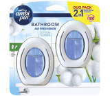 Ambi Pur Bathroom Cotton Flower gelový osvěžovač vzduchu do koupelny 2 x 7,5 ml, duopack