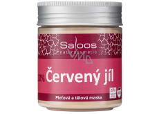Saloos Bio 100% Červený jíl pleťová a tělová maska 140 g