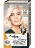 Loreal Paris Préférence Le Blonding permanentní barva na vlasy 11.21 Ultra světlá studená perleťová blond