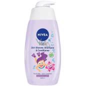 Nivea Kids Magic berry scent 3v1 sprchový gel + šampon + kondicionér pro holky 500 ml
