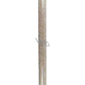 Nekupto Dárkový balicí papír 70 x 150 cm hnědý bezový květ
