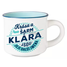 Albi Espresso hrneček Klára - Krása a šarm jsou její další jména 45 ml