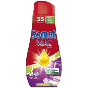 Somat All in 1 Lemon & Lime gel do myčky 55 dávek 990 ml
