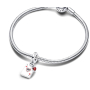 Charm Sterlingové stříbro 925 Disney Alenka v říši divů 2v1 Srdcová královna, přívěsek na náramek pohádka