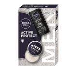 Nivea Men Active Protect zvláčňující krém 75 ml + Nivea Active Clean sprchový gel 250 ml, kosmetická sada pro muže