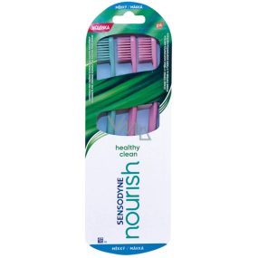 Sensodyne Nourish Healthy Clean Soft zubní kartáček 3 kusy různé barvy