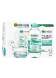 Garnier Hyaluronic Aloe micelární voda + denní pleťové sérum + revitalizující textilní maska, kosmetická sada pro ženy