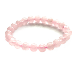 Růženin náramek elastický přírodní kámen, kulička 8 mm / 16 - 17 cm, kámen lásky