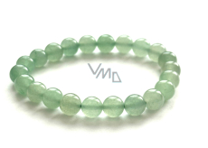 Avanturín zelený náramek elastický přírodní kámen, kulička 8 mm / 16 - 17 cm, kámen štěstí