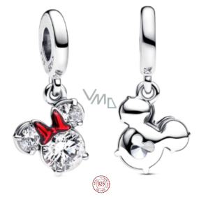 Charm Sterlingové stříbro 925 Disney Minnie silueta, přívěsek na náramek film