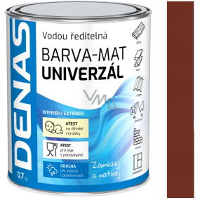 Denas Univerzál barva matná 0230 Hnědá střední 0,7 kg