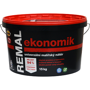 REMAL Ekonomik univerzální malířská barva na zeď, 15 kg REMAL Ekonomik univerzální malířská barva na zeď, 15 kg