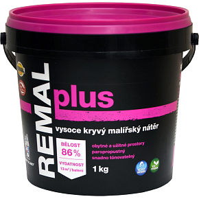 REMAL Plus vysoce kryvá barva na zeď, 1 kg REMAL Plus vysoce kryvá barva na zeď, 1 kg