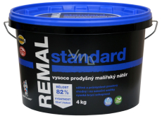 Remal Standard vysoce prodyšná barva na zeď 4 kg