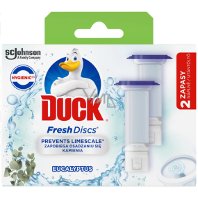 Duck Fresh Discs Eucalyptus Wc závěsný čistič náhradní náplň 2 x 36 ml