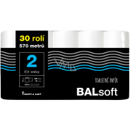 Balsoft toaletní papír 2 vrstvý 19 m 30 kusů